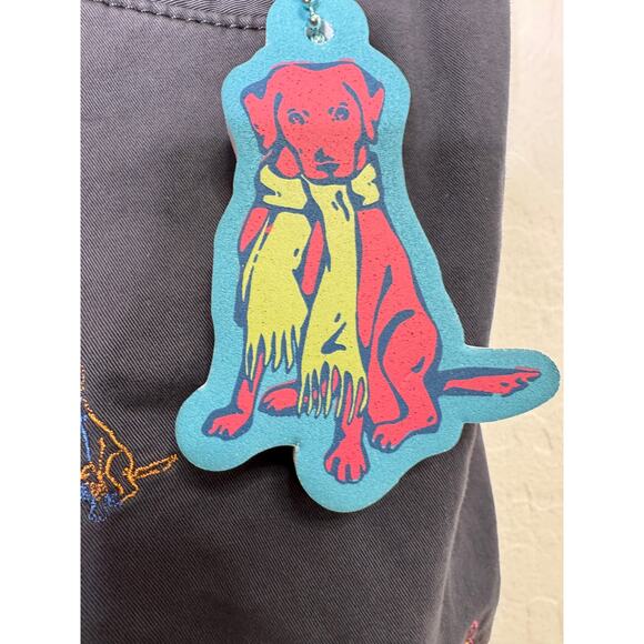 Cremieux Mens Embroidery Madison 9' Inseam Size 38 Dog Print Tchok Print NEW - Picture 8 of 8